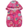Winter Outerwear Coats Animal Graffiti Thick Princess Girls Vest Hooded Kids Jackets Baby Girl Warm Waistcoat