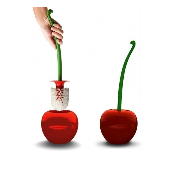 Cherry Brush Toilet Lavatory Brush Full Seal/Microbe Growth Resistance Original Design/Easy To Clean