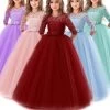 Children Princess Girls Party Wear Kids Christmas Dress Girl's Birthday Dress Baby Girl Wedding Banquet Clothes 3-14 Years
