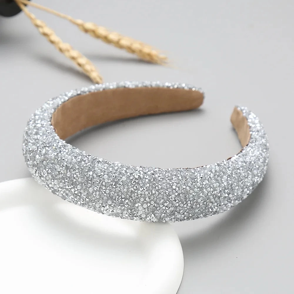 Diamond Headband Glitter Sparkle Jeweled Womens Headbands Hair Bands Wide Fashion Hair Hoops Girls Hair Accessories Gifts - Image 2