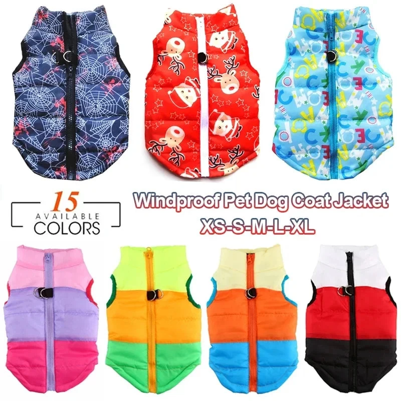 Winter Warm Pet Clothes For Small Dogs Windproof Pet Dog Coat Jacket Padded Clothing For Yorkie Chihuahua Puppy Cat Outfit Vest - Image 3