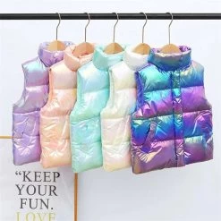 Girls Down Vests Children Clothing For Girls Boys Warm Outerwear Coat Autumn Fashion Teens Kids Jackets Vest