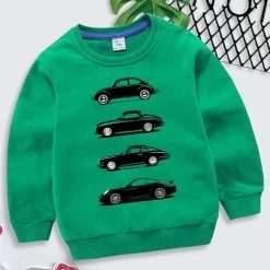Boys O-neck Sweatshirt Rally Cars Print Tracksuit Fashion Car Lovers Kids Clothes Girls Sweatshirts