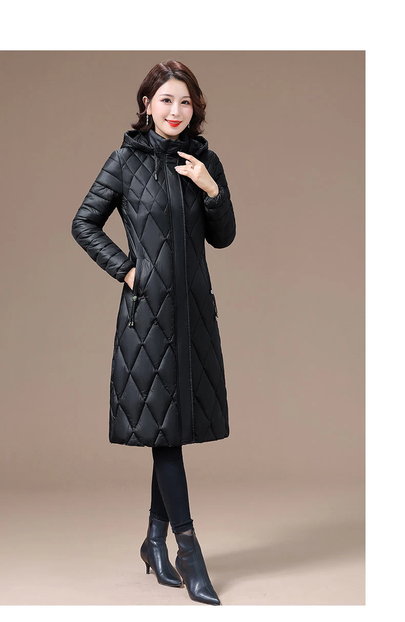 Ladies Diamond Quilting Slim Coat Women Padded Jacket Fashion Jacket - Image 12