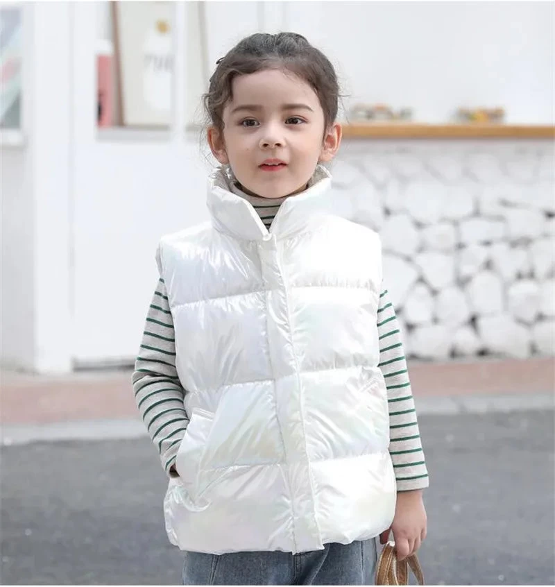 Girls Down Vests Children Clothing For Girls Boys Warm Outerwear Coat Autumn Fashion Teens Kids Jackets Vest - Image 3