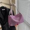 Full Rhinestone Shoulder Bags Bling Diamond Crossbody Bag Women Wedding Party Handbags Fashion Shoulder Purses New Chains Bags