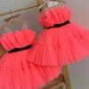 Baby Girls Ruffles Party Dress Elegant 3 8 Year Fluffy Evening Princess Birthday Kids Dresses For Girl Wedding Children Costume