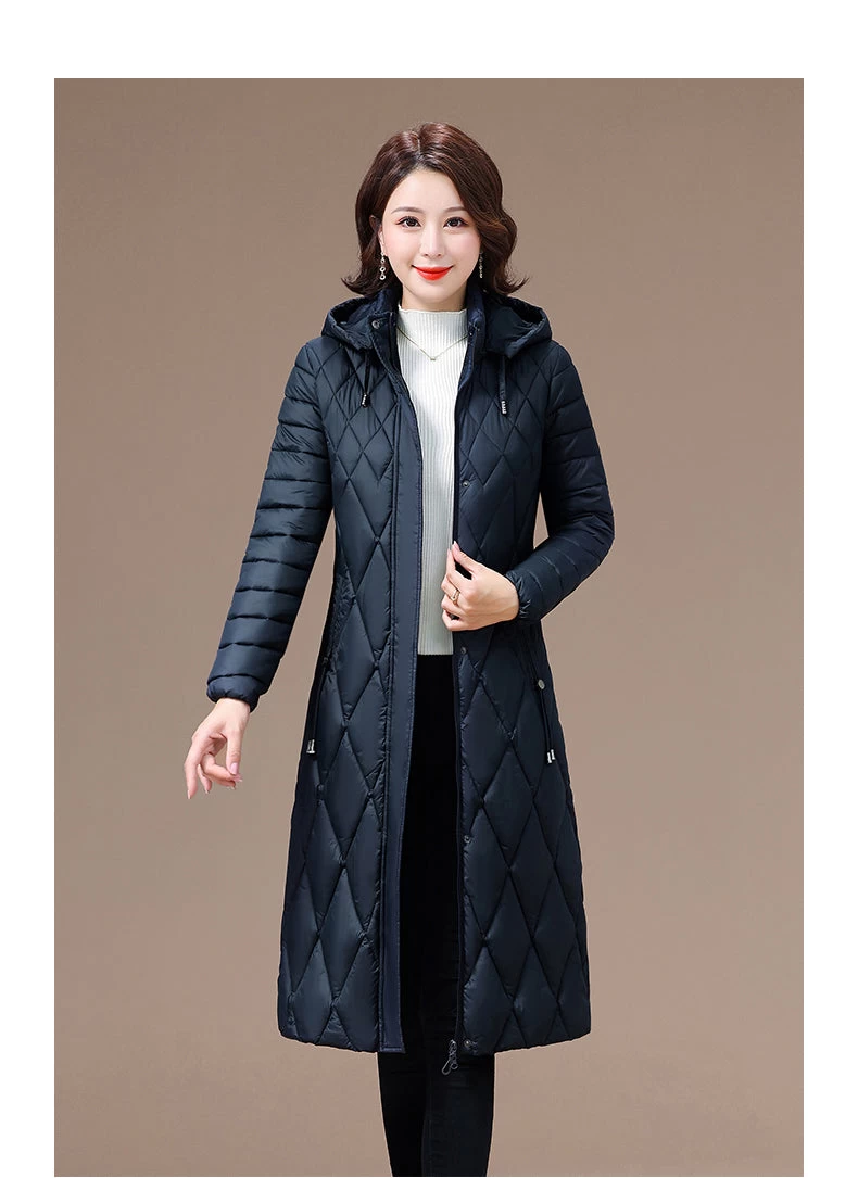 Ladies Diamond Quilting Slim Coat Women Padded Jacket Fashion Jacket - Image 6