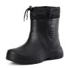 Winter Windproof Cotton Rain Boots Men Warm Light Ankle Rainboots Fashion Black Slip On Rain Shoes Men Waterproof Work