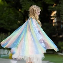 Princess Robe Rainbow Kids Princess Cloak For Girl Princess Cape Cloak Fairy Cape Cloak Anna Clothes