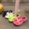 Fashion Bowknot Platform Flip Flop For Women Beach Non Slip Wedge Slippers Woman Thick Sole Clip Toe Slides Sandals