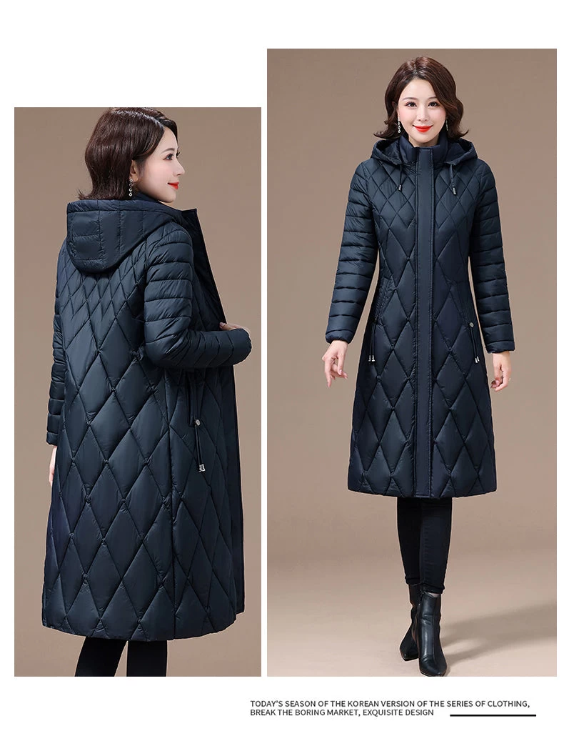 Ladies Diamond Quilting Slim Coat Women Padded Jacket Fashion Jacket - Image 5