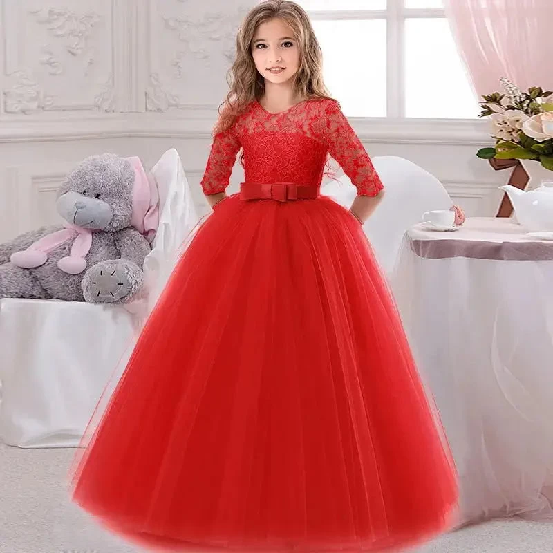 Children Princess Girls Party Wear Kids Christmas Dress Girl's Birthday Dress Baby Girl Wedding Banquet Clothes 3-14 Years - Image 5