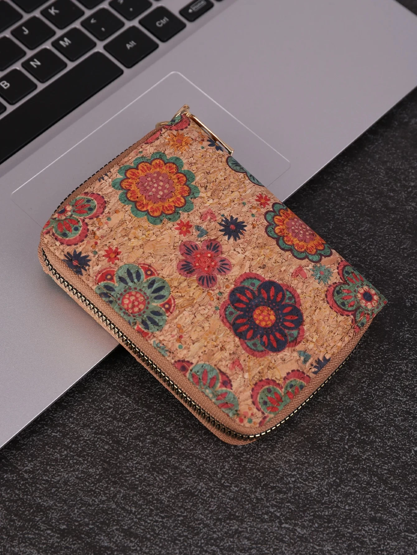 Multifunctional Bohemian Style Short Women's Wallet Wood Grain Multi Card Slot Wallet Large Capacity Portable Car - Image 9