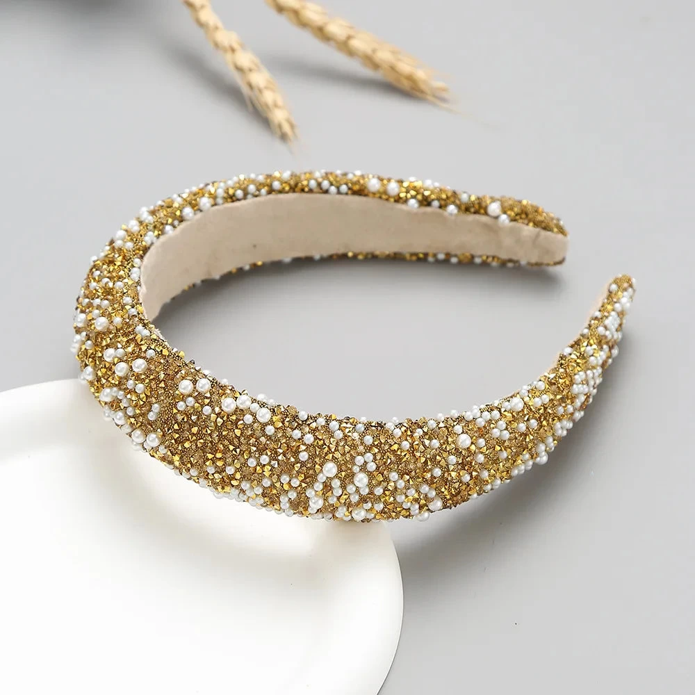 Diamond Headband Glitter Sparkle Jeweled Womens Headbands Hair Bands Wide Fashion Hair Hoops Girls Hair Accessories Gifts - Image 3