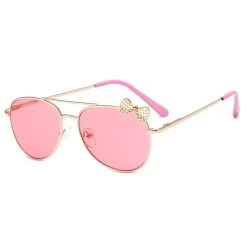 Kids Cute Sunglasses Metal Frame Children Sun Glasses Fashion Girls Outdoor Cycling Goggles Party Eyewear Photography Supplies