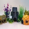 Spongebob Aquarium Decoration Fish Tank Ornaments Set Of 3 Pineapple House & Squidward Easter Island & Krusty Krab
