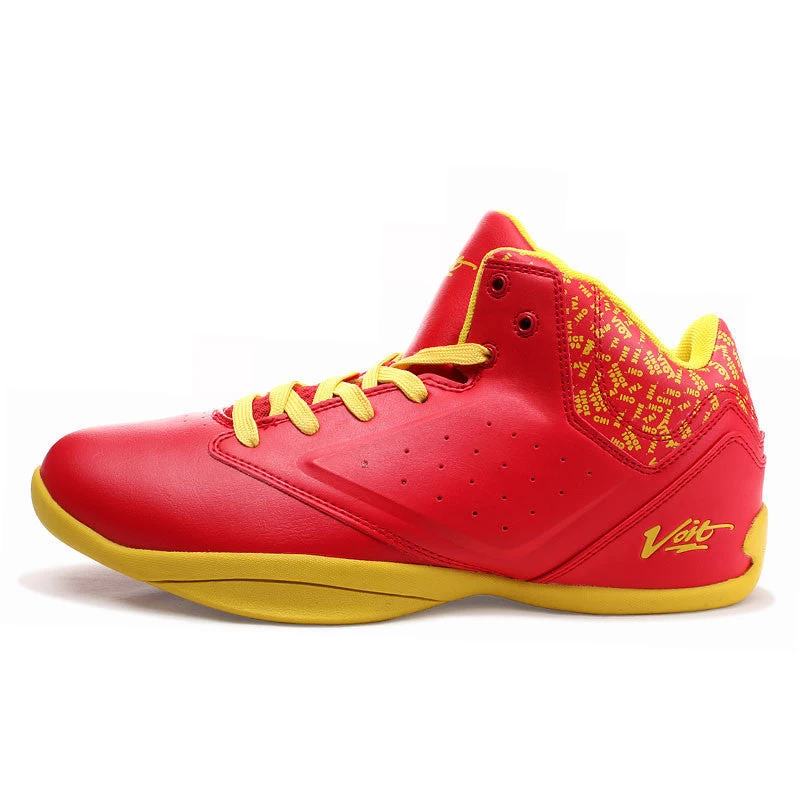 Voit Wavy Grip Wear Non-slip Mens Athletic Basketball Shoes Breathable Outdoor High-Top Sneakers Traning Shoes 51M6007 - Image 4