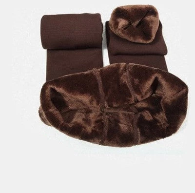 8 Colors S-XL Winter Plus Cashmere Leggings Woman Casual Warm Plus Size Faux Velvet Knitted Thick Slim Super Elastic Leggings - Image 7