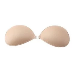 Women Invisible Push Up Bra Self-Adhesive Silicone Bust Front Closure Sticky Bra Backless Strapless Bra A B C D