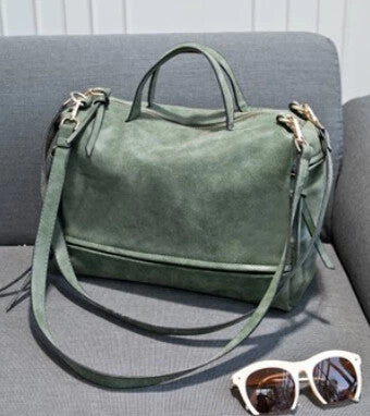 Arrive Women Shoulder Bag Nubuck Leather Vintage Messenger Bag Motorcycle Crossbody Bags Women Bag CX003 - Image 2