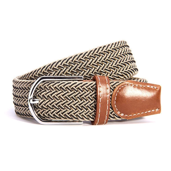 31 Colors Men Women's Canvas Plain Webbing Metal Buckle Woven Stretch Waist Belt - Image 17