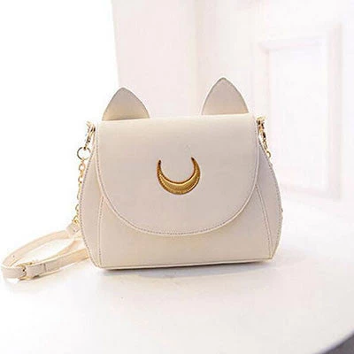 Summer Limited Sailor Moon Chain Shoulder Bag Ladies Luna Cat PU Leather Handbag Women Messenger Crossbody Small Bag - Image 3