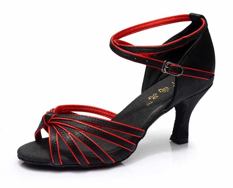 Brand Satin/PU Girls Ladies Women's Tango Salsa Dance Ballroom Latin Dance Shoes 7cm Heels 22 Colors And - Image 20