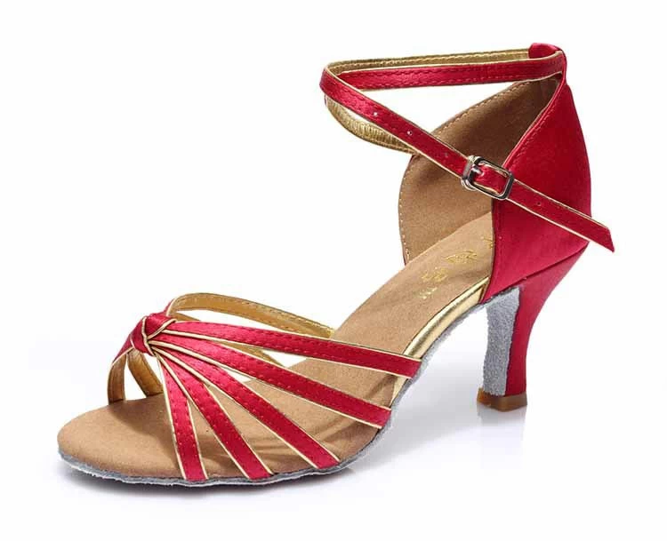 Brand Satin/PU Girls Ladies Women's Tango Salsa Dance Ballroom Latin Dance Shoes 7cm Heels 22 Colors And - Image 16