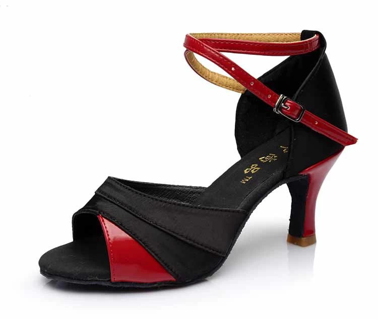 Brand Satin/PU Girls Ladies Women's Tango Salsa Dance Ballroom Latin Dance Shoes 7cm Heels 22 Colors And - Image 6