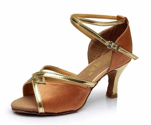 Brand Satin/PU Girls Ladies Women's Tango Salsa Dance Ballroom Latin Dance Shoes 7cm Heels 22 Colors And - Image 19