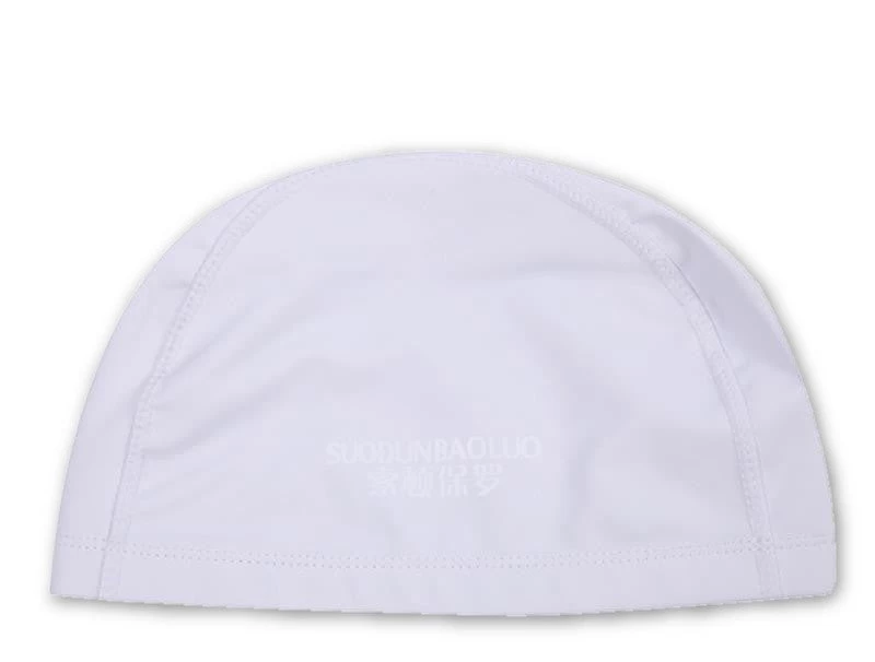 Elastic Waterproof PU Fabric Protect Ears Long Hair Sports Swim Pool Hat Swimming Cap Size For Men & Women Adults - Image 5