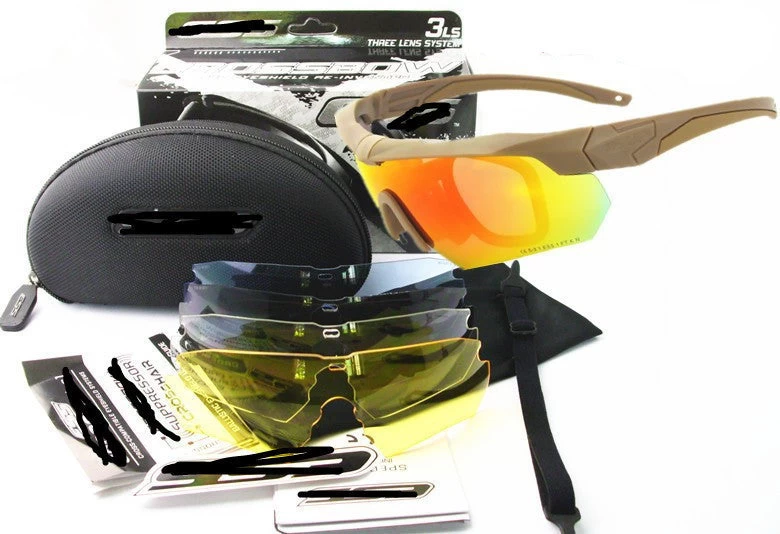 Tactical Military Goggles Army Glasses Polarized Sunglasses Cycling Hiking Eyewear Cross Eyeshield 3ls / 5ls Lens Kit HT12-0005 - Image 6