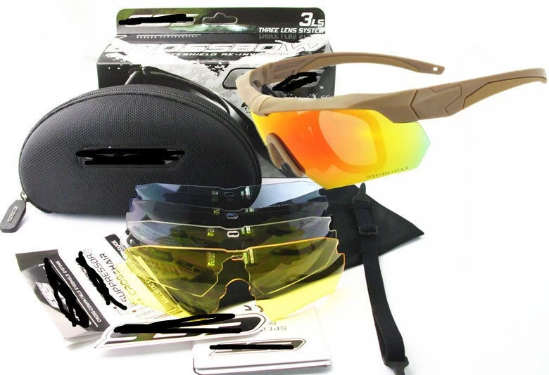 Tactical Military Goggles Army Glasses Polarized Sunglasses Cycling Hiking Eyewear Cross Eyeshield 3ls / 5ls Lens Kit HT12-0005 - Image 5
