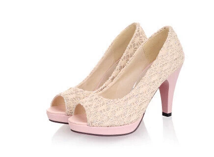 High Open Toe High Heels Women Pumps Brand Shoes Women Sandals Wedding Pumps Size 34-42 - Image 5