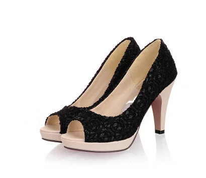 High Open Toe High Heels Women Pumps Brand Shoes Women Sandals Wedding Pumps Size 34-42 - Image 3