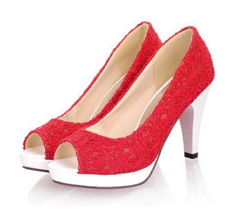 High Open Toe High Heels Women Pumps Brand Shoes Women Sandals Wedding Pumps Size 34-42 - Image 2