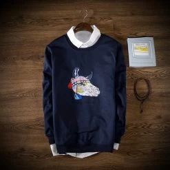 Hiphop Men Sweatershirt Funny Tauren Print Cow Sweatshirts Hoodies Pullover Men's Hoodies Men Casual