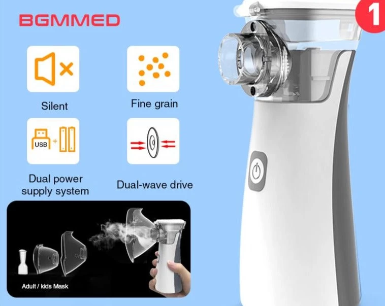 Handheld Nebulizer Equipment Asthma Portable Inhaler Atomizer Inhalator For Kids Mini Nebulizador - Image 2