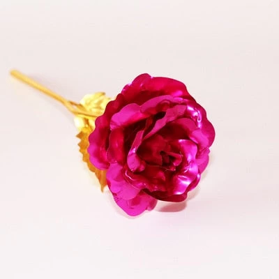 Valentine's Day Creative Gift 24K Foil Plated Rose Gold Rose Lasts Forever Love Wedding Decor Lover Lighting Roses Creative Gift - Image 14