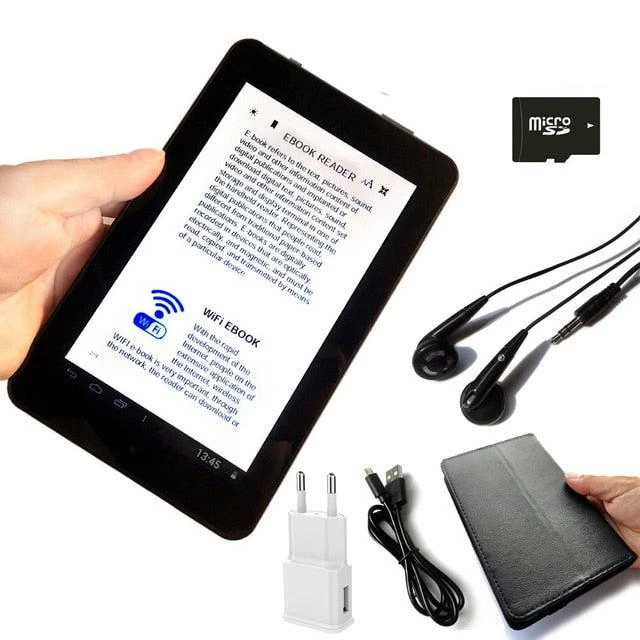 7inch LCD Screen E-book Reader Smart HD Eye-safe Display Wifi Digital Players With Global Multi-language Support Micro Sd - Image 4