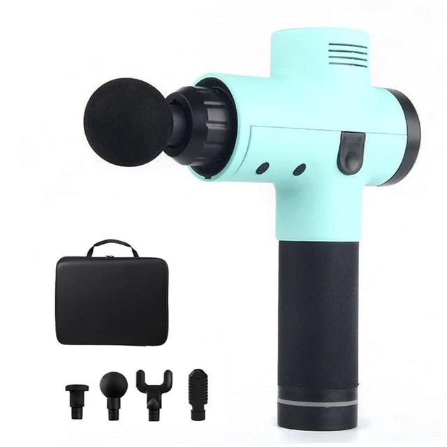 Muscle Massage Gun Sport Therapy Massager Body Relaxation Pain Relief Slimming Shaping Massager 4 Heads With Bag - Image 4