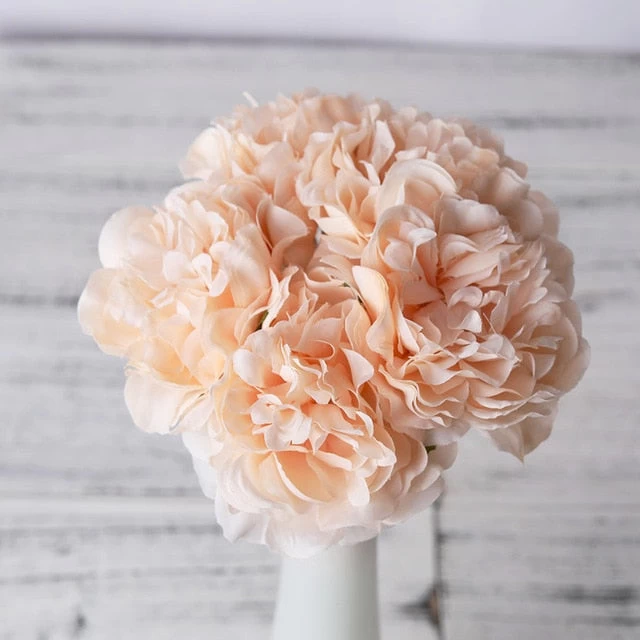 Peony Artificial Artificial Silk Flowers For Home Decoration Wedding Bouquet For Bride High Quality Fake Flower Faux Living Room - Image 4