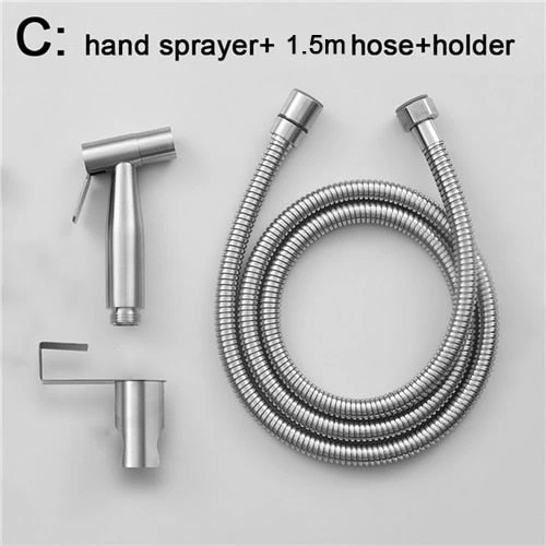 Handheld Toilet Bidet Sprayer Set Kit Stainless Steel Hand Bidet Faucet For Bathroom Hand Sprayer Shower Head Self Cleaning - Image 4