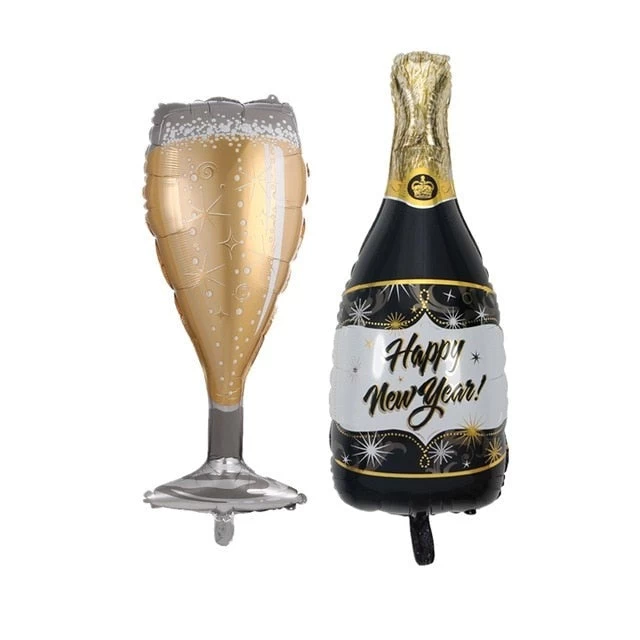 2pcs Large Size Champagne Cup Bottle Aluminium Foil Balloons Wedding Birthday Party Decorations Anniversary Baby Shower Balloons - Image 11