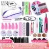 Nail Kits 90W UV Lamp Nail Dryer Soak Off Gel Nail Polish Professional Electric Drill Manicure Nail Art All For Nail Set CH1581