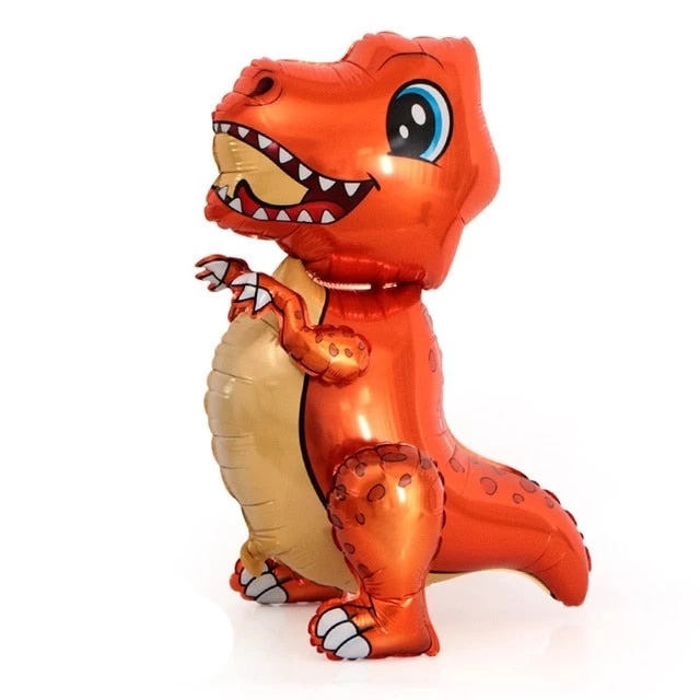 Large 4D Dinosaur Foil Balloons Green Dinosaur Standing Dragon Birthday Party Decorations Kids Supplies Boy Toys Air Globos - Image 2