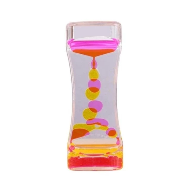 Liquid Timer Visual Sensory Toy Autism Sedation Special Hourglasses Liquid Motion Needs Oil Floating Glass Visual Timer - Image 2