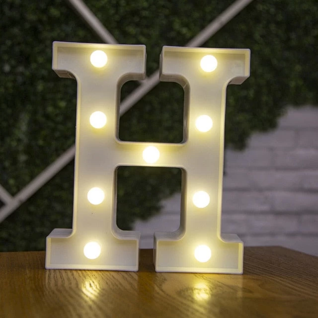 Decorative Letters Alphabet Letter LED Lights Luminous Number Lamp Decoration Battery Night Light Party Baby Bedroom Decoration - Image 4
