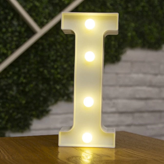 Decorative Letters Alphabet Letter LED Lights Luminous Number Lamp Decoration Battery Night Light Party Baby Bedroom Decoration - Image 9